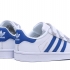 Детские спортивные кроссовки Adidas SUPERSTAR бело синие