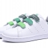 Детские спортивные кроссовки Adidas STAN SMITH бело зеленые