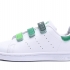 Детские спортивные кроссовки Adidas STAN SMITH бело зеленые