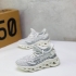Детские спортивные кроссовки Adidas Yeezy 350V2 x Off VHIHO серебристые