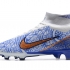 Футбольные бутсы Nike Mercurial Superfly IX Elite с носком бело-голубые