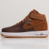 Кроссовки Nike Air Force 1 High темно коричневые