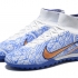 Футбольные бутсы (сороконожки) Nike Superfly 9 Academy TF голубые