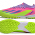 Детские футбольные бутсы (сороконожки) Adidas X CrazyFast.1 розовые