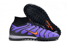 Детские футбольные бутсы (сороконожки) Nike Air Zoom Mercurial Superfly IX Elite фиолетовые