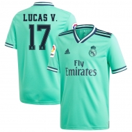 Реал Мадрид футболка игровая 2019/20 с нанесением игрока LUCAS V. 17 гостевая 3 форма