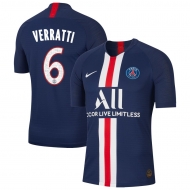 Пари Сен-Жермен футболка игровая 2019/20 с нанесением игрока VERRATTI 6  домашняя