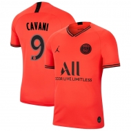 Пари Сен-Жермен футболка игровая версия JORDAN 2019/20 с нанесением игрока CAVANI 9 гостевая