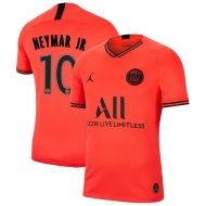 Пари Сен-Жермен футболка игровая версия JORDAN 2019/20 с нанесением игрока NEYMAR JR 10 гостевая