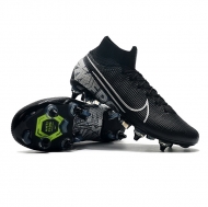 Футбольные бутсы (с носком) NIKE Mercurial Vapor 13 черные №2