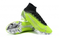 Футбольные бутсы Nike Mercurial Vapor XIV Elite FG зеленые с носком