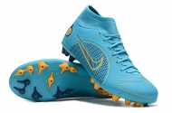 Футбольные бутсы Nike Vapor 14 Academy AG с носком светло-зеленые