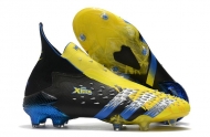 Детские футбольные бутсы Adidas Predator Freak+ FG черно-желтые Детские футбольные бутсы Adidas Predator Freak+ FG черно-желтые